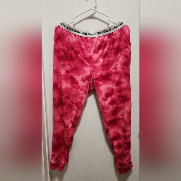 Juicy Couture pink velour crop top lounge wear - Picture 2 of 3